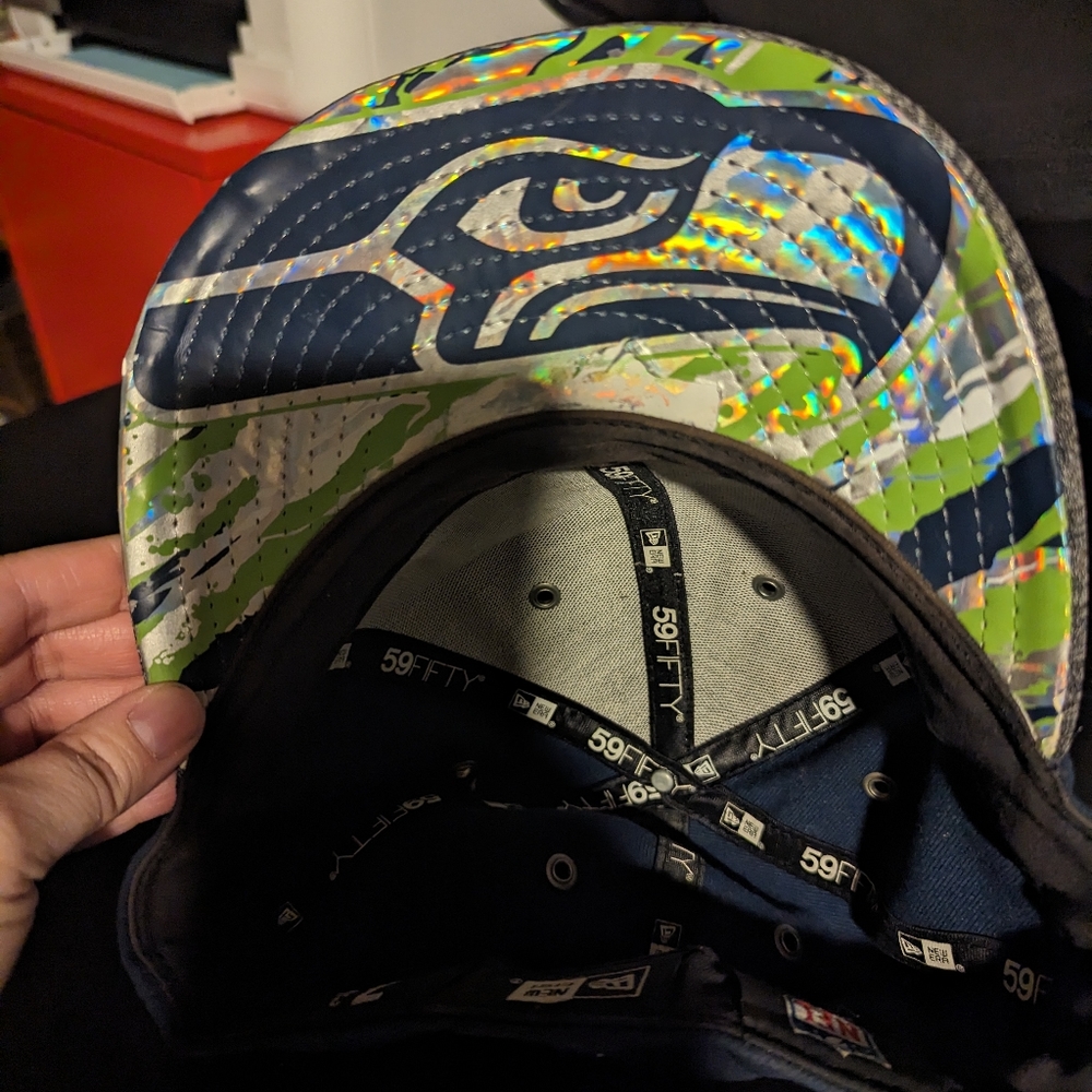 Seattle Seahawks 59Fifty New Era Hats - Picture 3 of 8